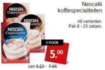 nescafe koffiespecialiteiten