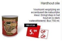 hardhout olie