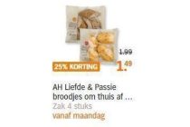 ah liefde en passie broodjes om thuis af te halen