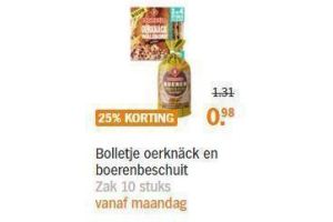 bolletje oerknack en boerenbeschuit