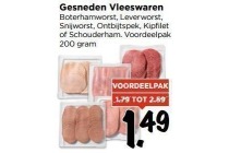 gesneden vleeswaren