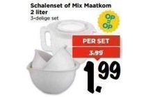 schalenset of mix maatkom