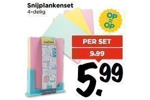 snijplankenset 4 delig