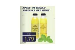 appel of sinaasappelsap met munt