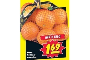 perssinaasappelen 2 kilo voor eur1 69
