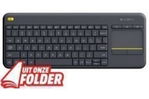 logitech k400 plus wireless touch keyboard zwart