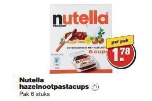 nutella hazelnootpastacups