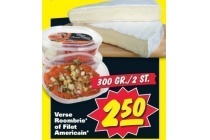 verse roombrie of filet americain voor eur2 50