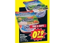 danio luchtige kwark 2 cups voor 0 79
