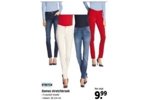 dames stretchbroek