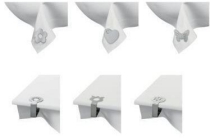 4 tafelkleedhouders