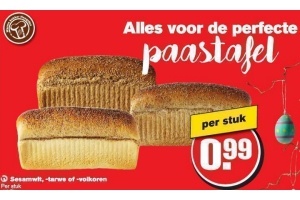 sesamwit tarwe of volkoren