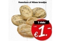 powerkorn of milano broodjes