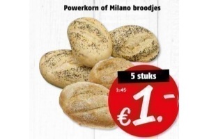 powerkorn of milano broodjes