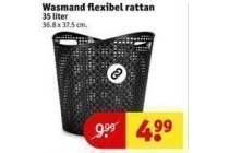 wasmand flexibel rattan