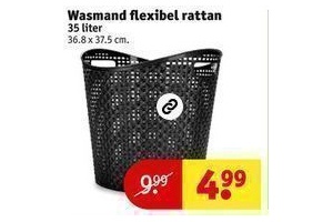 wasmand flexibel rattan