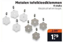 metalen tafelkleedklemmen
