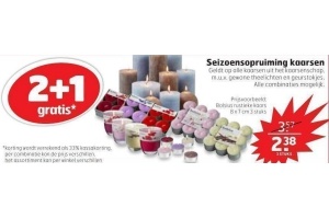 seizoensopruiming kaarsen