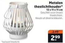 metalen theelichthouder