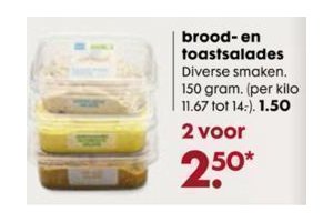 brood en toastsalades