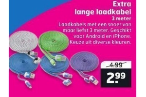 extra lange laadkabel