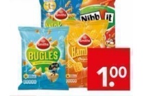 wokkels nibbit bugles cheetos of hamkaas