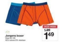 zeeman jongens boxer voor eur1 49