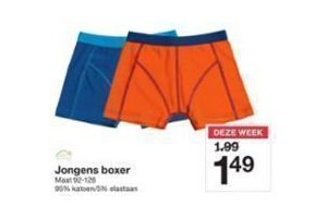 zeeman jongens boxer voor eur1 49