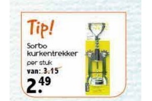 sorbo kurkentrekker