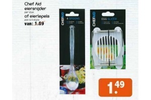 chef aid eiersnijder of eierlepels