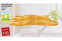 croustifrance bio baguette