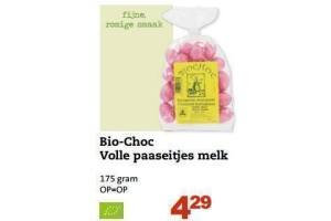 bio choc volle paaseitjes melk