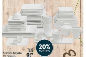 servies squito voor eur0 79