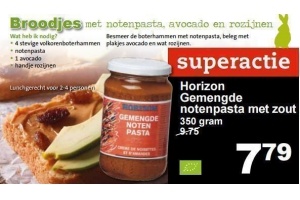 horizon gemengde notenpasta met zout