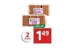 spar koffie wafels