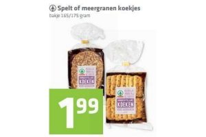 spelt of meegranen koekjes