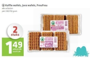 koffie wafels java wafels froufrou