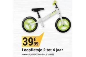 loopfietsje 2 tot 4 jaar eur39 99