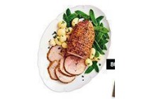 ons thuismerk gekruide fricandeaurollade