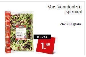 vers voordeel sla speciaal
