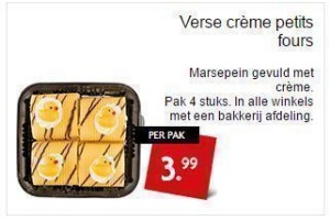 verse creme petits fours