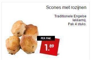 scones met rozijnen