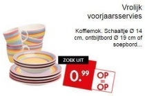 vrolijk voorjaarsservies