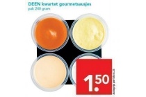 deen kwartet gourmetsausjes