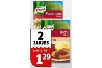 knorr mixen voor saus