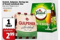grolsch gulpener hertog jan of brand lentebock bier