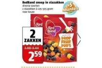redband snoep in stazakken