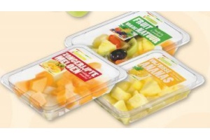 luxe fruitmix ananasblokjes en meloenmixblokjes