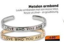 metalen armband