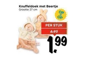 knuffeldoek met beertje